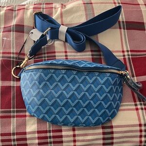 Blue Patterned Women's Bag